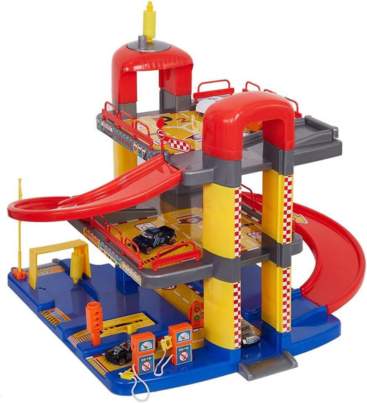 COLOR TREE Race Tracks for Boys Girls Toy Parking Lot Garage Playset Gifts